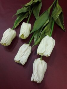 Искусственные цветы Тюльпан молочный